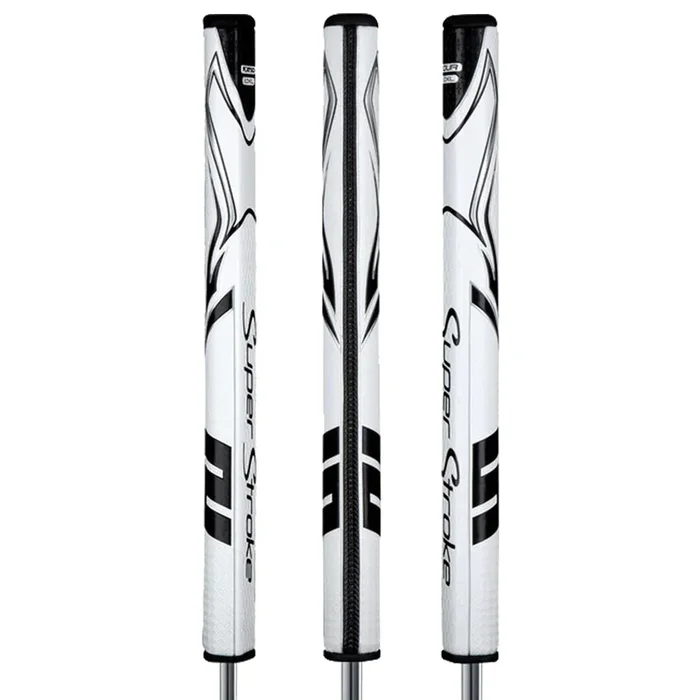 SUPERSTROKE ZENERGY XL FLATSO 2.0 PLUS PUTTER GRIPS – WHITE/BLACK