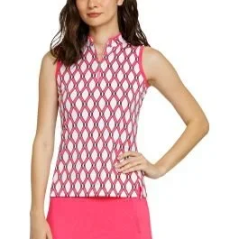 Tail Womens Oaklen Mini Mock Sleeveless Golf Top