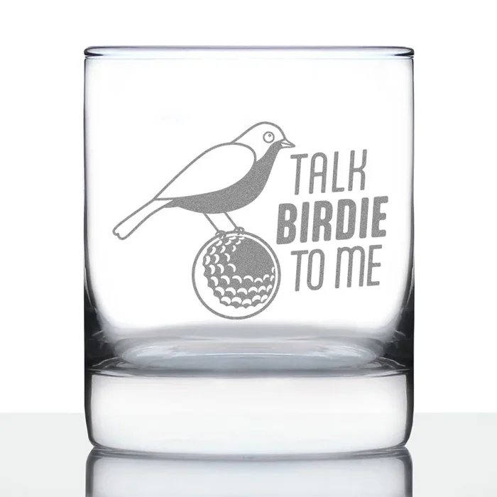Talk Birdie to Me Rocks Glass