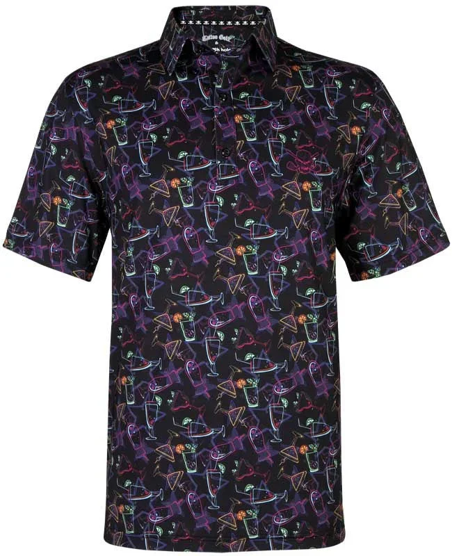 Tattoo Golf: 19th Hole Cool-Stretch Golf Shirt – Neon