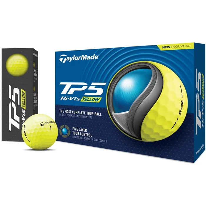 TaylorMade TP5 Golf Balls – Yellow | 2024