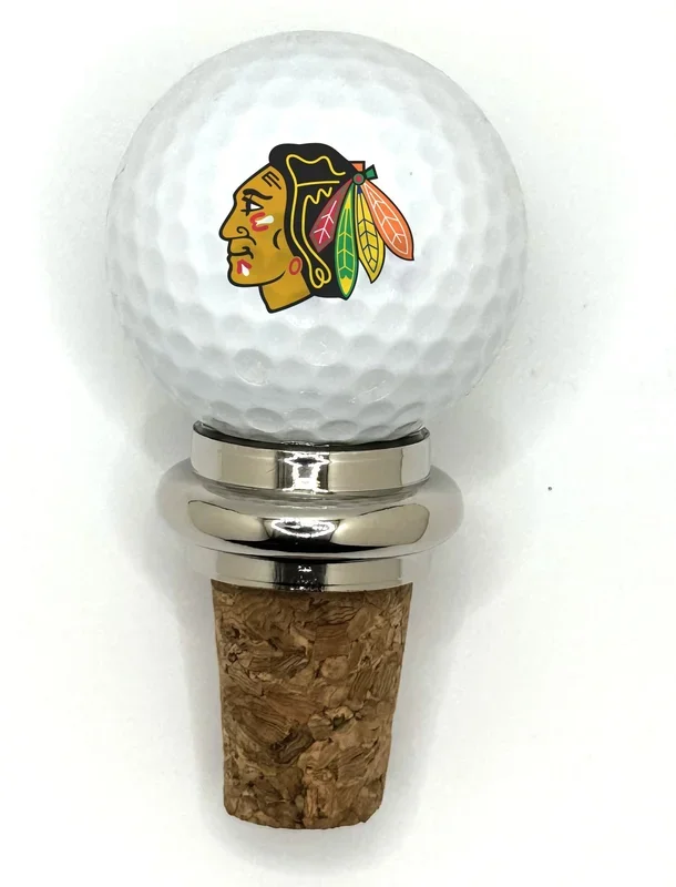Team Golf CHI Blackhawks Cork Wine Stopper