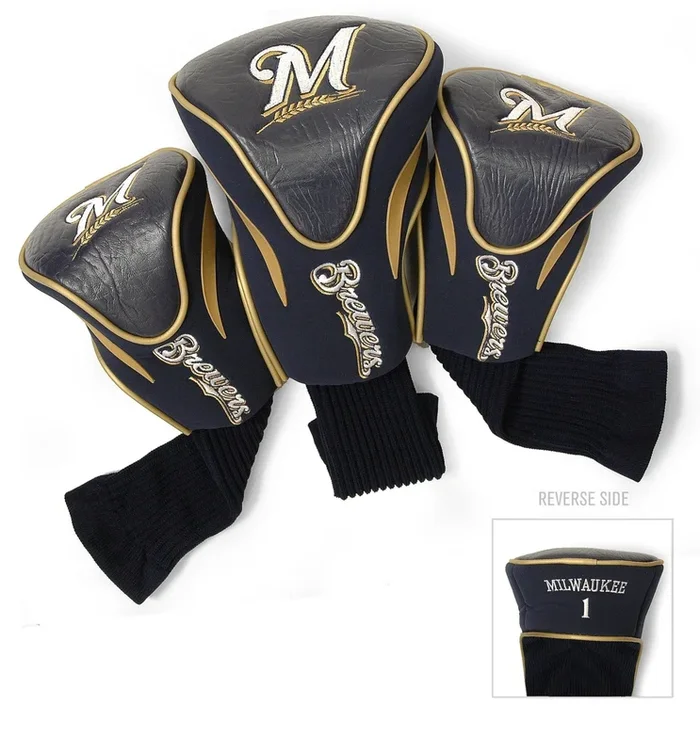 Team Golf Milwaukee Brewers DR/FW Headcovers