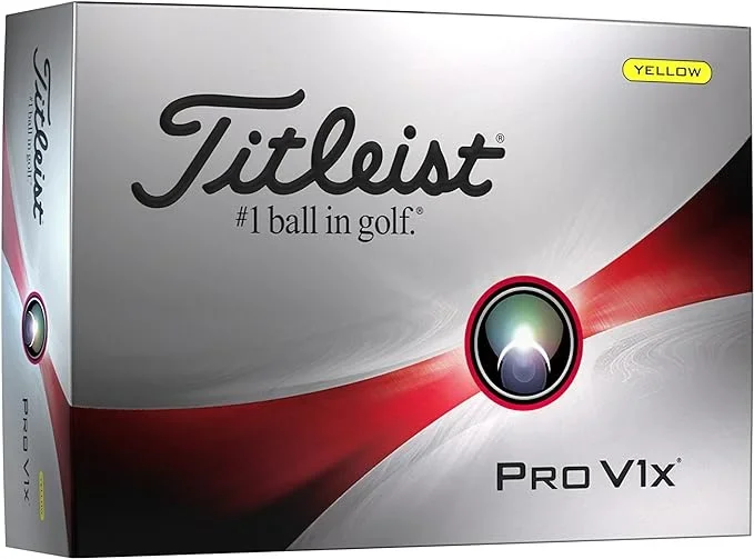 Titleist Pro V1X (1 Dozen) Golf Balls – Yellow