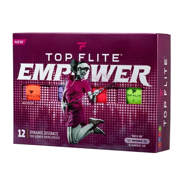 Top Flite Women’s 2022 Empower Matte Multi-Color Golf Balls