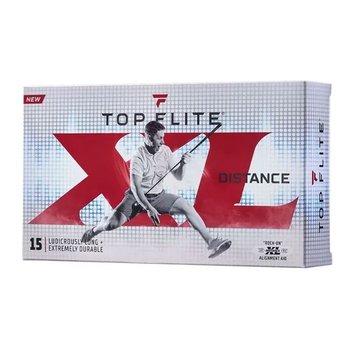 Top Flite XL Distance Golf Balls – 15 Pack