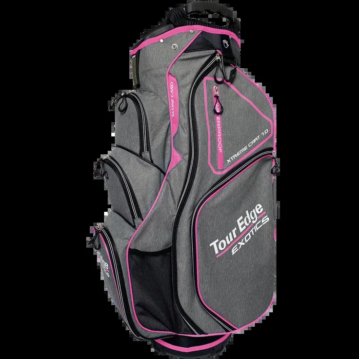 Tour Edge Exotics Xtreme 7.0 Womens Golf Cart Bag Pink
