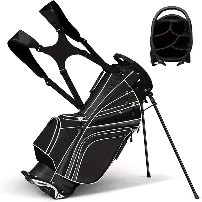 Tour Pro Golf Stand Cart Bag with 6-Way Divider