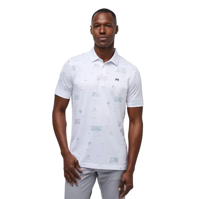TravisMathew Men’s Tiki Mapes Print Polo 24