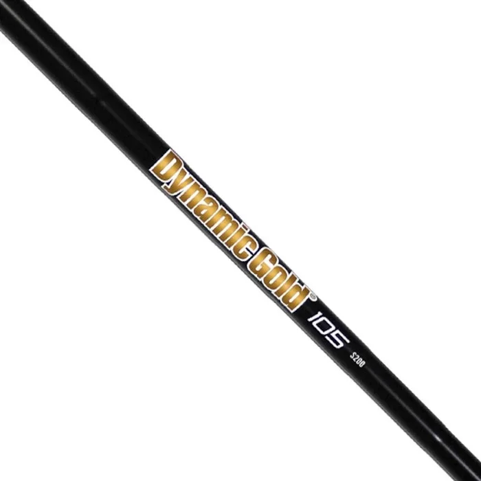 TRUE TEMPER DYNAMIC GOLD 105 BLACK ONYX IRON SHAFTS – #5-PW SET