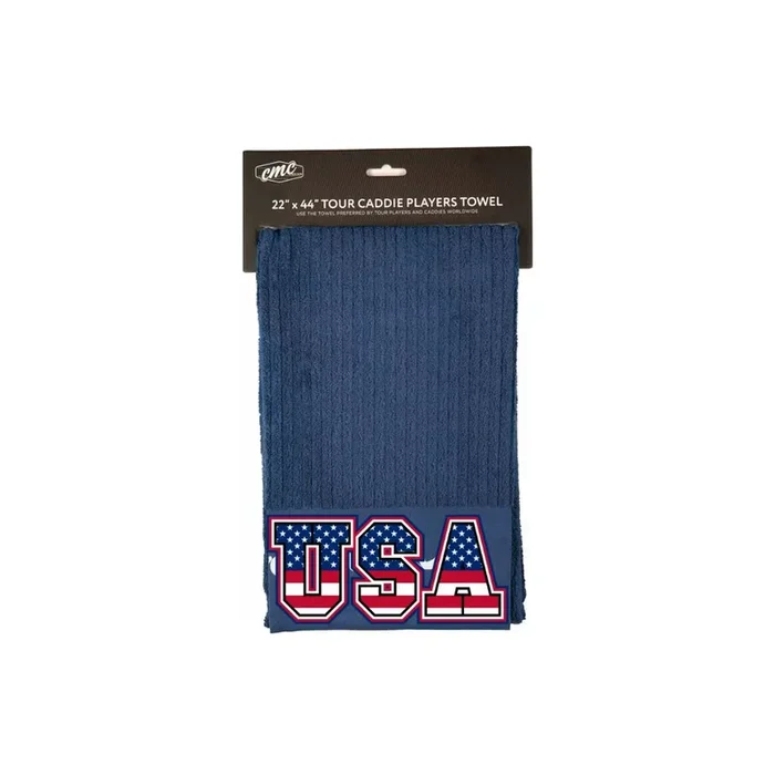 USA Caddie Towel w/ White Stripe
