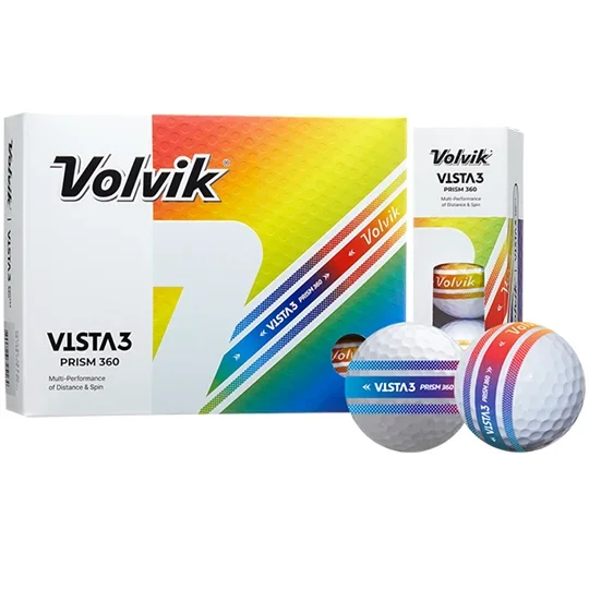 Volvik Vista3 Prism 360 Golf Balls – Sleeve