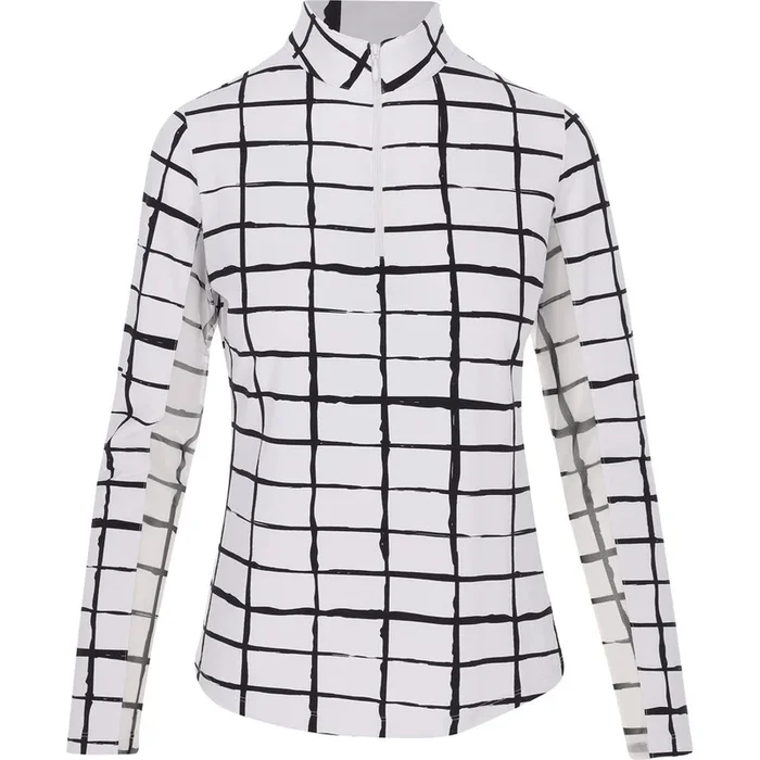 Women’s Cordova Print Long Sleeve Mock Neck Top
