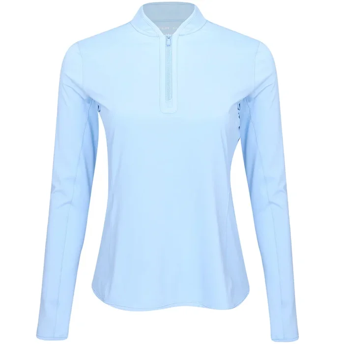 Women’s Lightweight Long Sleeve 1/4 Zip Blade Collar Sun Shirt