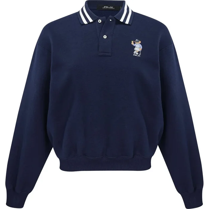 Women’s Polo Bear Fleece Long Sleeve Polo