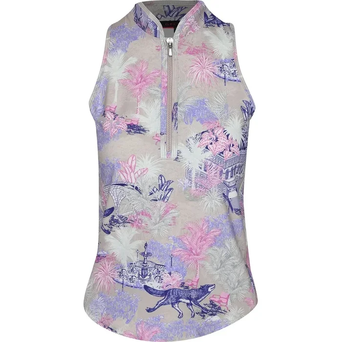 Women’s Savannah Nights Sleeveless Vesta Mock Neck Shirt