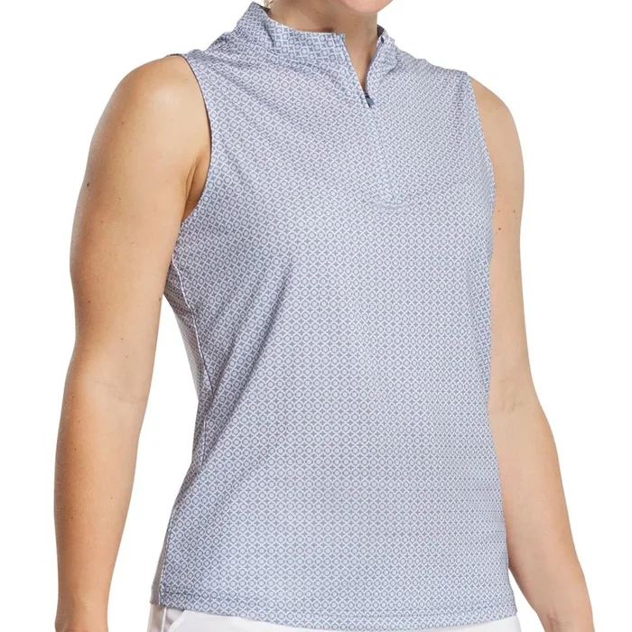 Women’s Sleeveless 1/4 Zip Mock Neck Shirt