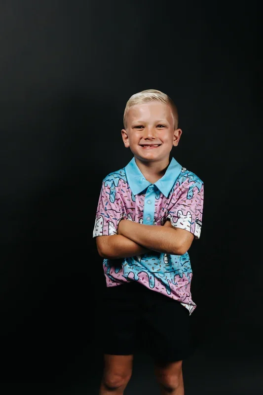 Youth Ice Cream Drip Polo