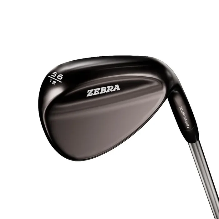 Zebra Golf Tour Grind Forged Black Wedge, Mens Left Hand